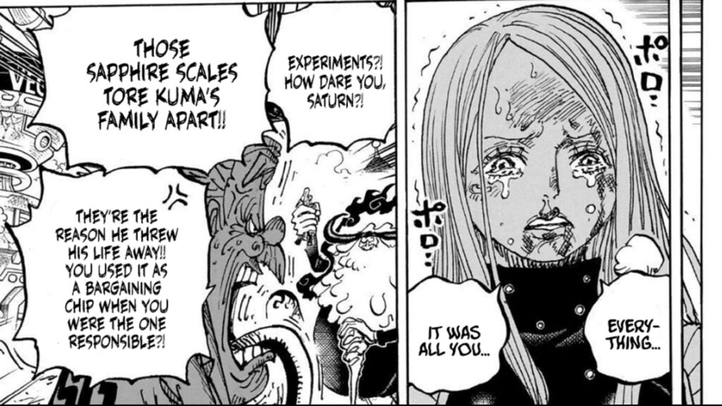 One Piece 1103 Saturn gave the powers to Bonney.