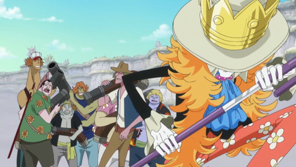 One Piece Third Fifth Fantasia is used against large groups of enemies.