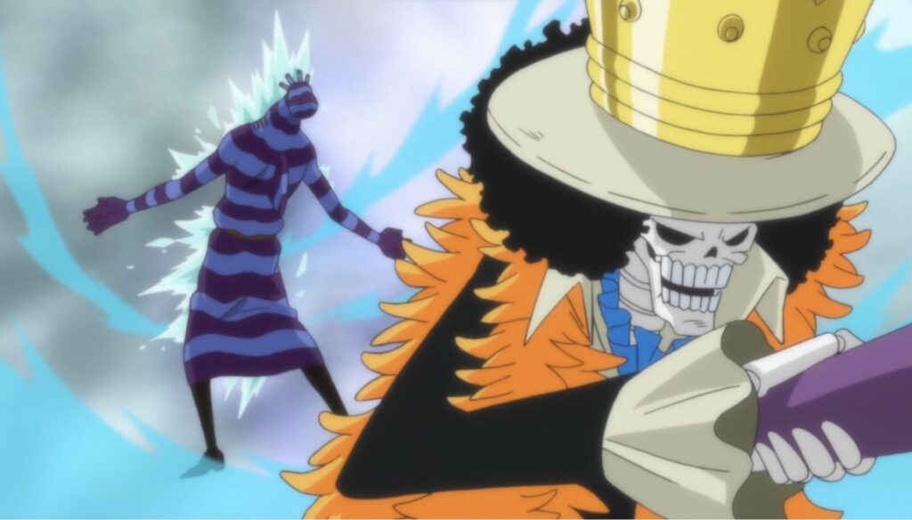 One Piece Blizzard Cut was used by brook against Fishman Zeo.