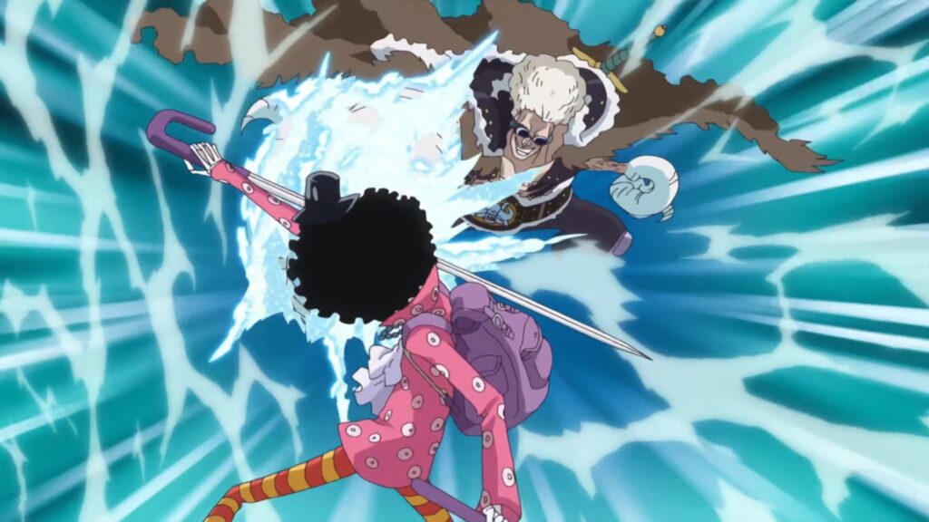 One Piece Brook used Ice Burn against his enemies in Wano Arc.