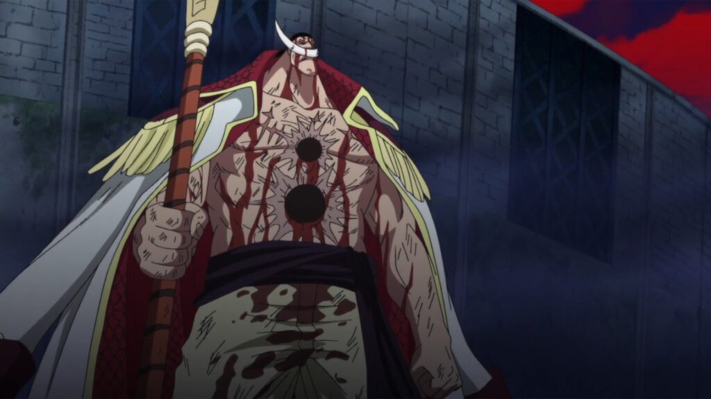 One Piece Whitebeard was so strong that he died standing.