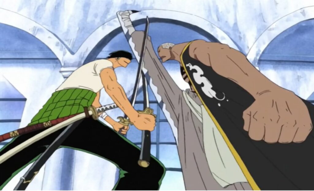 One Piece Daz Bones was the first opponent to give Zoro a run for his money.