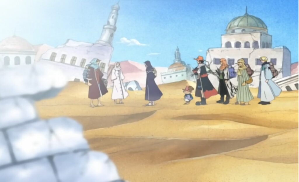 One Piece Straw Hats came to save Arabasta at the request of Vivi.