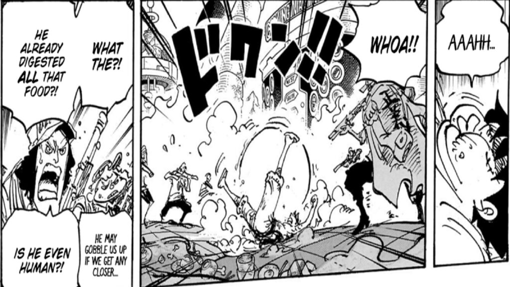 One Piece 1106 Everyone is scared of Luffy recovering his strength.