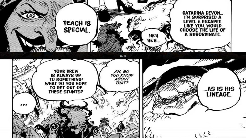 One Piece 1107 Blackbeard seems to have a special Lineage.